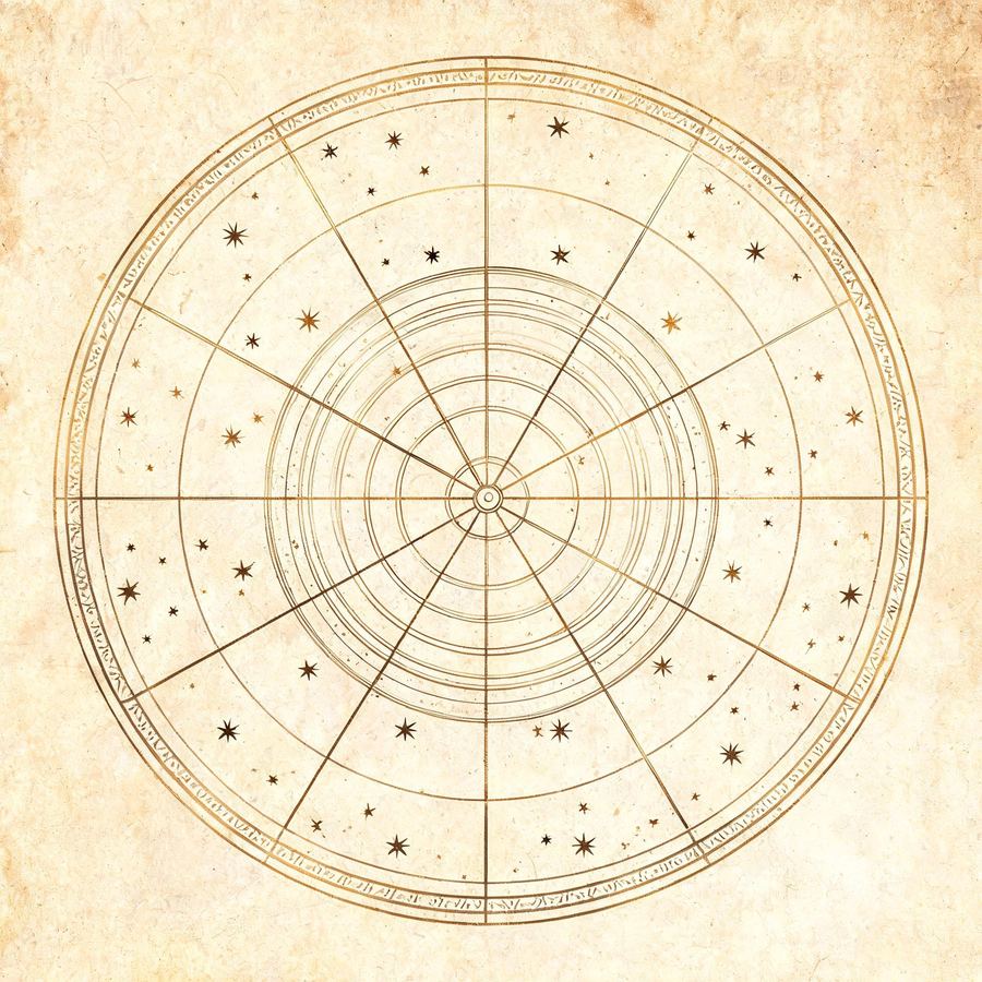 A Zi Wei Dou Shu chart wheel